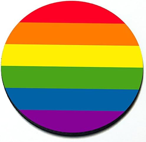 דגל קשת השתקפות אמנותית - גאווה הומוסקסואלית - תג גריל מגנטי למיני קופר