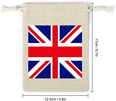בריטי דגל שרוכי אחסון שקיות סוכריות מתנת שקיות לשימוש חוזר מתקפל וקומפקטי רב תכליתי כיס חבילה 8 יחידות