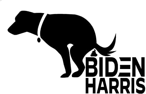 אז דברים מגניבים כלב קופץ על Biden Harris - ויניל 5.5 '' מדבקות נייד טאבלט טאבלבורד מדבקת חלונות חלונות