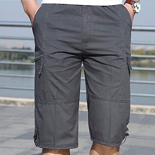 מכנסיים קצרים לגברים של ymosrh אופנה רוכסן חוץ מכנסי כיס מכנסיים ספורט מכנסיים מזדמנים מכנסיים מזדמנים