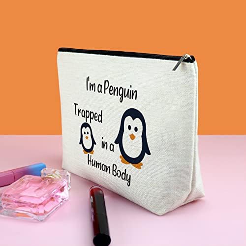 GFHZDMF מצחיק מתנות פינגווין מתנות פינגווין מעורר השראה למאהב פינגווין תיק קוסמטי קוסמטי פינגווין מתנות ליום הולדת לנשים FINGUIN PENGUIN