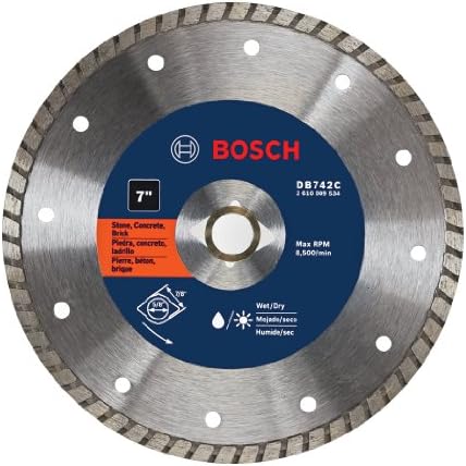 Bosch DB742C 7 אינץ 'פרמיום טורבו שפה להב יהלום