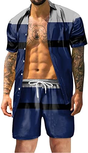 BMISEGM Summer Mens חולצות מזדמנים גברים קיץ אופנת פנאי הוואי חוף הים חוף חוף דיגיטלי חליפה תלת מימדית נפרדת עבור