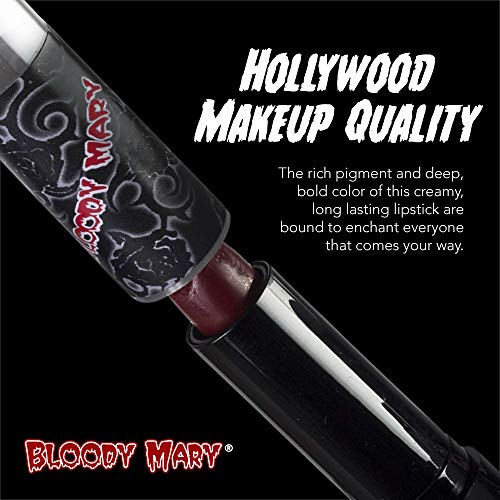 בלאדי מרי שפתון מקצועי הוליווד איפור איכות-שמנת & מגבר; לאורך זמן-אופנתי אקסצנטרי גותי סגנון-אידיאלי עבור ליל כל הקדושים-ייחודי צבע &