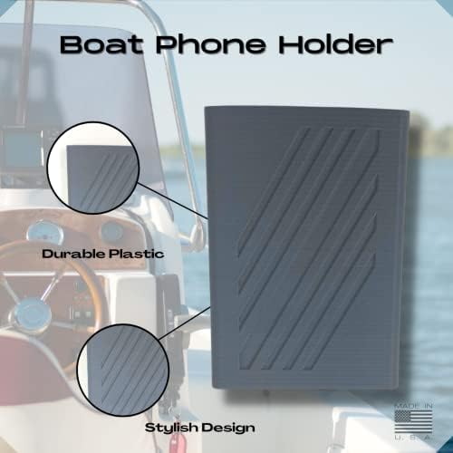 מחזיק טלפון סירה - שמור על הטלפון יבש ובטוח על המים - מתרומם בקלות לכל סירה ומחזיק כל טלפון - מיוצר בארהב - אפור