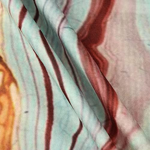 חולצת טוניקה לאופנה של נשות לאופנה צבעוניות צבעוניות גרפיות טוניקה לחותלות עגול צוואר עגול חולצה שרוול חולצה רופפת חולצות התאמה