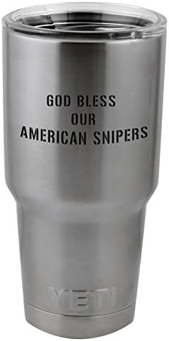 אלוהים יברך את הצלפים האמריקאים שלנו מדבקות מדבקות ויניל פטריוטיות עבור כוס ספל ספל כוס חצי ליטר