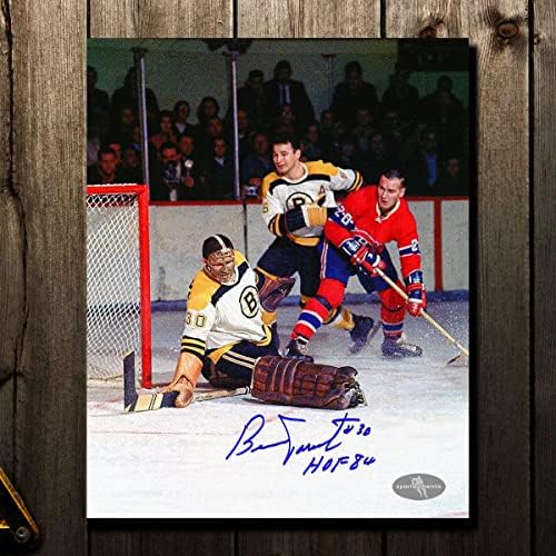 הורה ברני בוסטון ברוינס פעולה חתימה 8x10 - תמונות NHL עם חתימה