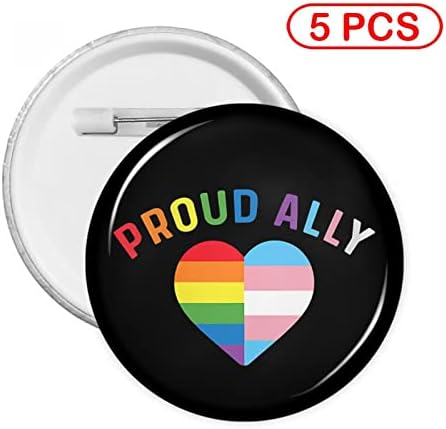 חודש גאווה LGBTQ גאווה גאווה בעלת ברית סיכות חזה עגול כפתור מעגל כפתור סיכה תפאורה לתיק כובע תרמילים תרמילים חולצות.