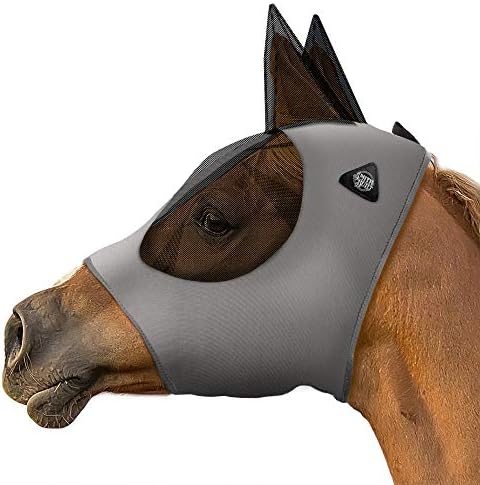 מסכת זבוב סוס - רשת עיניים ואוזניים, בד נושם, הגנה מפני אולטרה סגול
