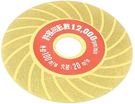 X-Deree 100 ממ x 20 ממ אריחי בטון יהלום טחנת גלגל גלגל חיתוך גוון זהב (Tono Dorado del Disco de Corte de la Rueda de Esmerilado de Diamante