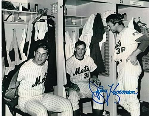 ג'רי קוסמן ניו יורק מטס אקשן חתום 8x10 - תמונות MLB עם חתימה