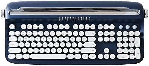 יונזי אקטו ב503 מקלדת מכונת כתיבה אלחוטית, מקלדת בלוטות ' רטרו עם מעמד משולב לריבוי מכשירים