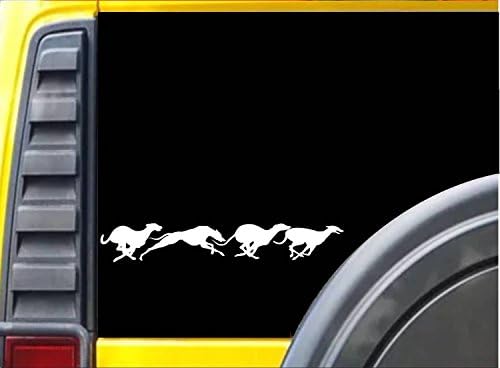 EZ-Stik Racing Greyhounds K545 2x11 אינץ 'מדבקה מדבקה כלב