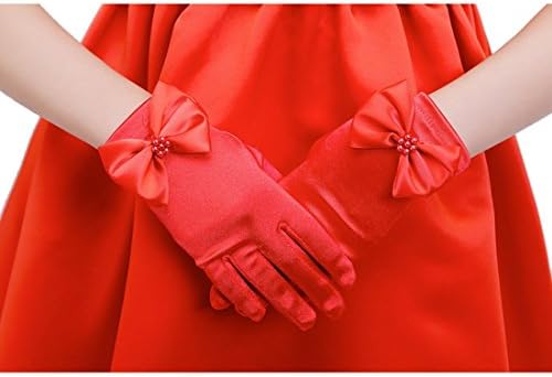 טנדי בנות מדהים סאטן מפואר כפפות לאירוע מיוחד שמלת פורמליות חתונה תחרות מסיבת קצר