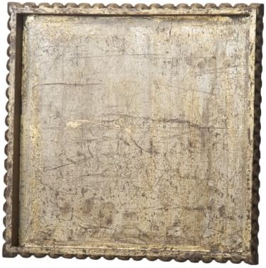 מגש הגשת מרובע עץ של אביגילס בגימור פרובנס, 13 , זהב