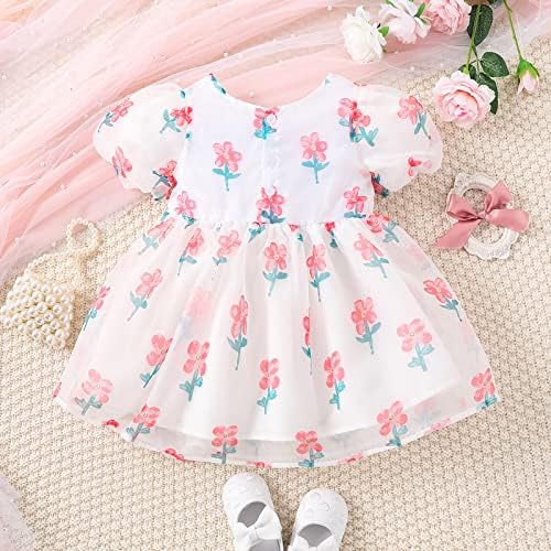 תינוקת תינוקת פרחונית נסיכה פרחונית טול שמלת טוטו פרח ילדה חוף מסיבת שמש שמלת שמלת קיץ