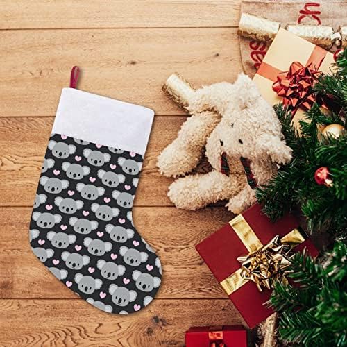 קואלה חמודה לחג המולד תלויים גרבי גרביים לעץ עץ חג המולד תפאורה ביתית