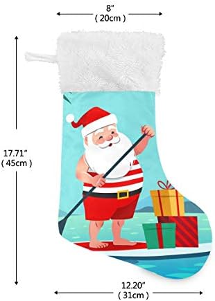 Pimilagu Santa Claus חמוד על לוח ההנעה עם מתנות גרבי חג המולד 1 חבילה 17.7 , גרביים תלויים לקישוט חג המולד