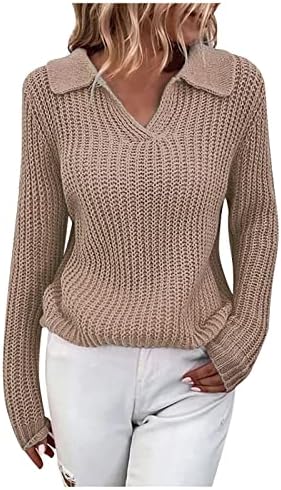 סוודר לנשים, סוודרים קל משקל של נשים חולצות זיעה נשים סוודרים צווארון גולף נשים מתחת לגיל 20 סוודר הדפס מזדמן o צוואר שרוול ארוך סוודר