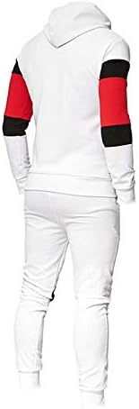 Sinzelimin 2022 תלבושת ספורט אופנה למכנסי סווטשירט עם ברדס של גברים מכנסיים טלאים טלאים צמרות שרוול ארוך חליפת מכנסיים
