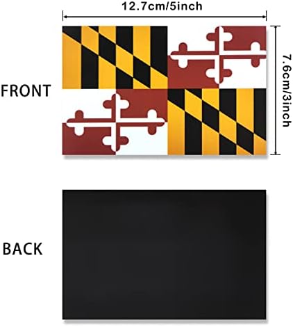 JBCD Maryland Flag מדבקות מגנט - למשאית רכב שטח לרכב
