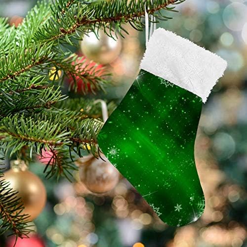 גרבי חג המולד של Alaza חג המולד ירוק קלאסי קלאסי מותאם אישית קלאסיות קטנות לקישוטים לעיצוב המסיבות של עונת החגים המשפחתית של 4,7.87