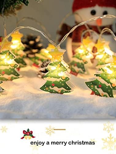 חג המולד מחרוזת אורות ממשק או סוללה מופעל עם שלט רחוק חג המולד דקורטיבי 6.6 רגל 9.8 רגל מחרוזת אורות 10 חתיכות 20 חתיכות הוביל אורות עבור