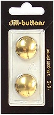 כפתורי שמיר שנקה 11/16 אינץ 'זהב 1815 2 PC.
