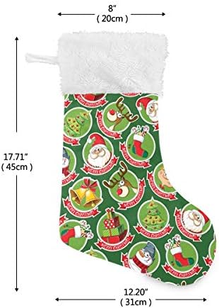 אייקון חג המולד של Pimilagu גרבי חג המולד 1 חבילה 17.7 , גרביים תלויים לקישוט חג המולד