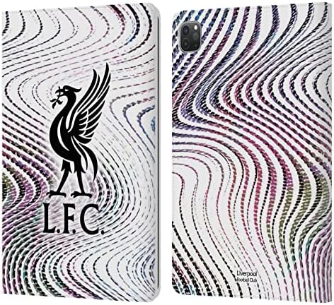 עיצובים של תיק ראש מורשה רשמית מועדון הכדורגל של ליברפול, משם 2022/23 ערכת עור ארנק עור מארז תואם ל- Apple iPad Pro 11 2020/2021/2022