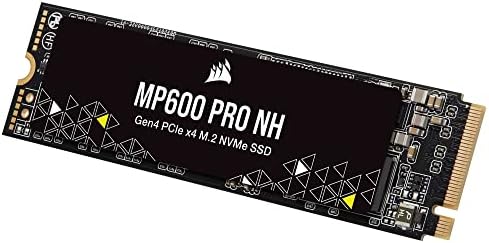 Corsair MP600 Pro NH 2TB PCIE GEN4 X4 NVME M.2 SSD - צפיפות גבוהה TLC NAND - M.2 2280 - תואם DirectStorage - עד 7,000MB/SEC - ללא קירור