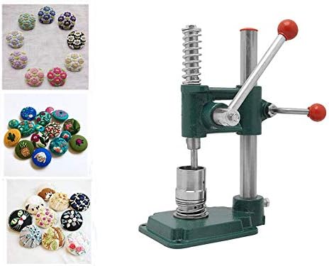 יצרנית כפתור SOIIIW בעבודת יד מכוסה כפתור כפתור מכונת כפתור מכונת DIY עם 3 תבניות ו -300 לחצנים