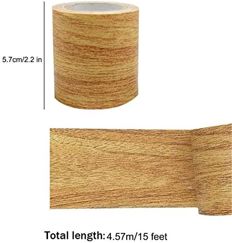 קלטת גרגר עץ, 2.2 אינץ 'x 15ft עץ מרקם דבק קלט